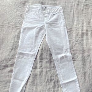 Dex bright white skinny jeans